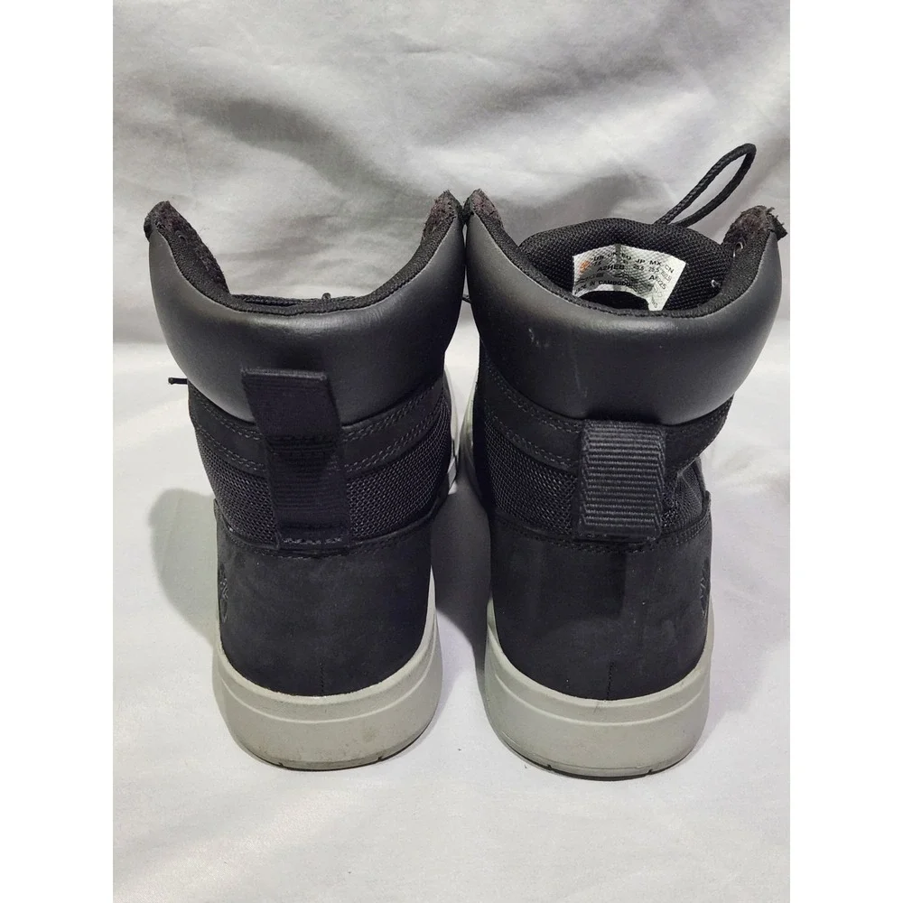 Timberland‎ Black Davis Square Leather Fabric Chukka Sneaker Boots sz 7.5